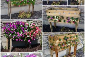 Make a Cascading Flower Planter Box from Pallets