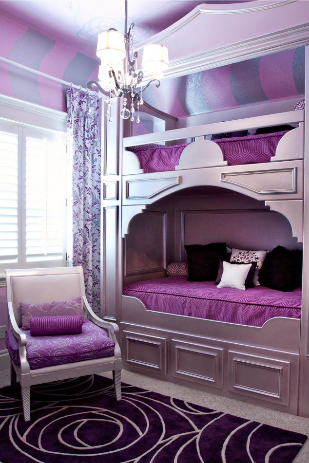 Modern Bunk Bed With Lighting