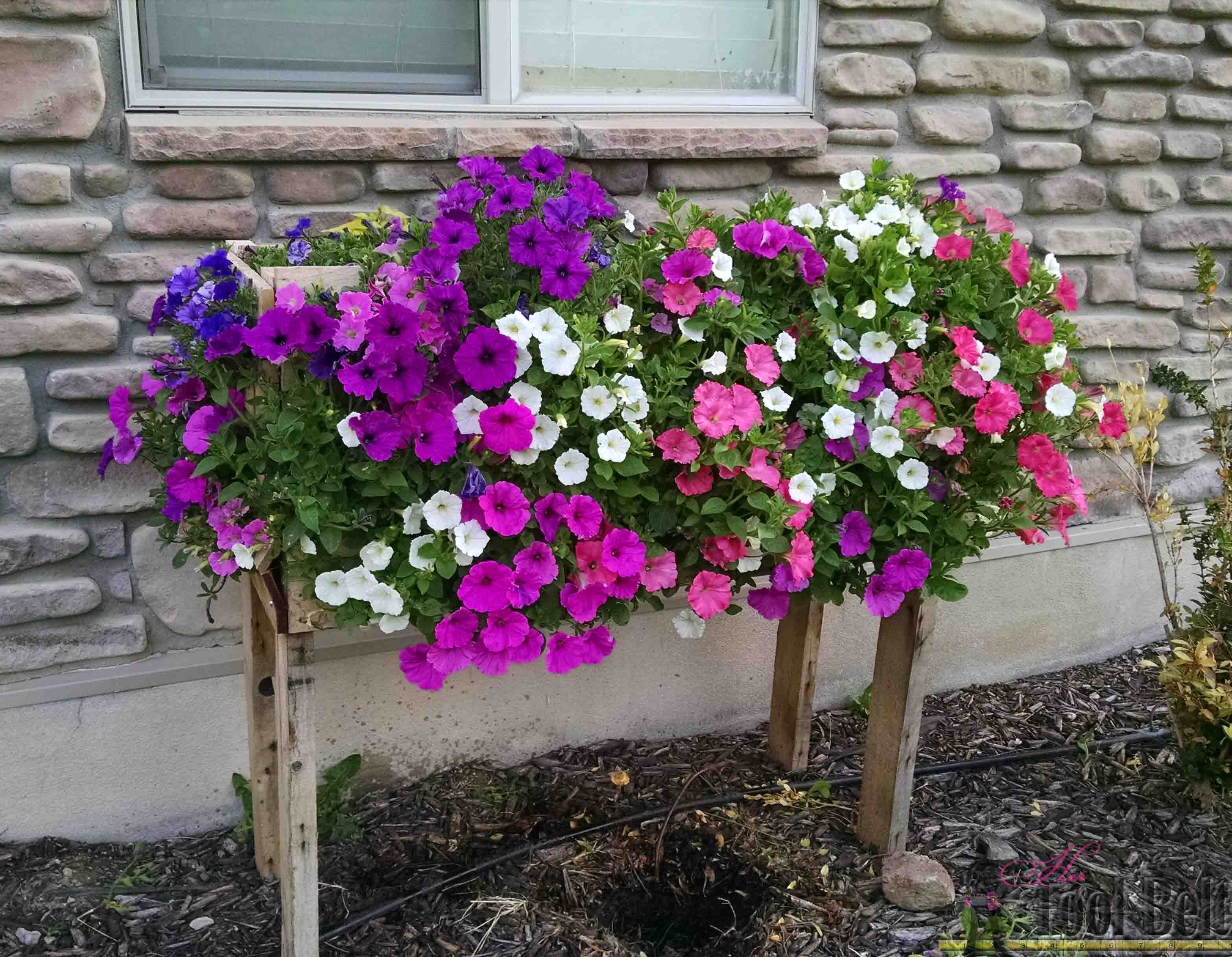 Make a Cascading Flower Planter Box from Pallets