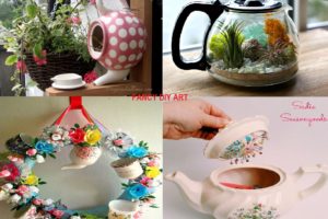 WAYS TO REUSE OLD TEAPOTS